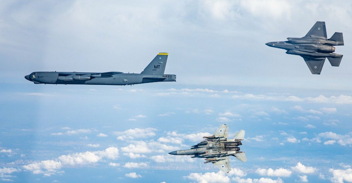 F-35i -F-15i B52 -CENTCOM
