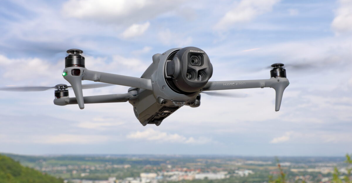 The DJI Mavic 4 Pro drone in flight