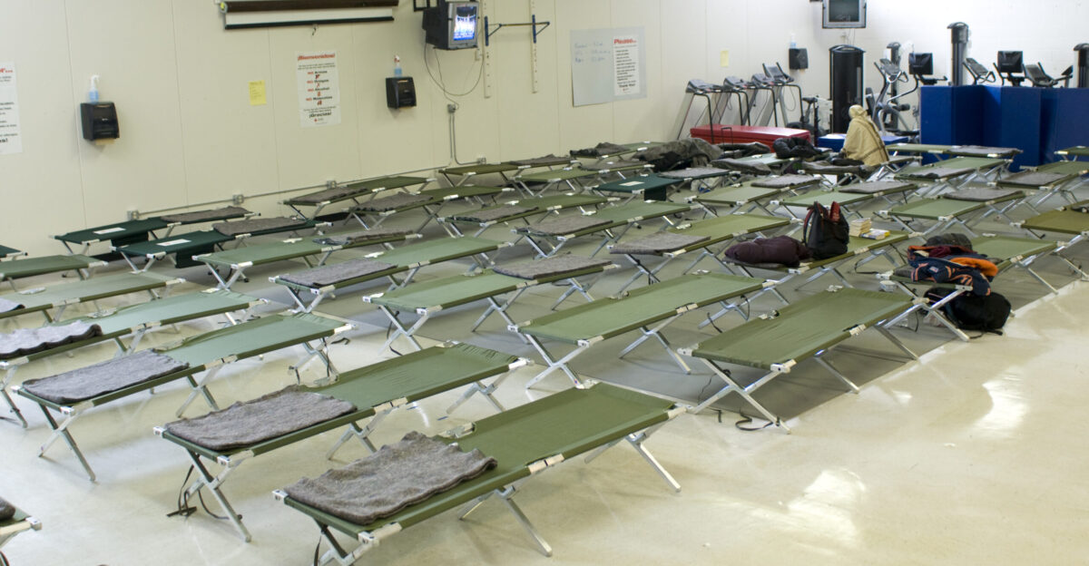 Fargo ND March 26 2009 - The Red Cross has set up shelters around the State of North Dakota in anticipation of evacuees that may have to leave their home in areas that are flooded Photo by Patsy Lynch FEMA