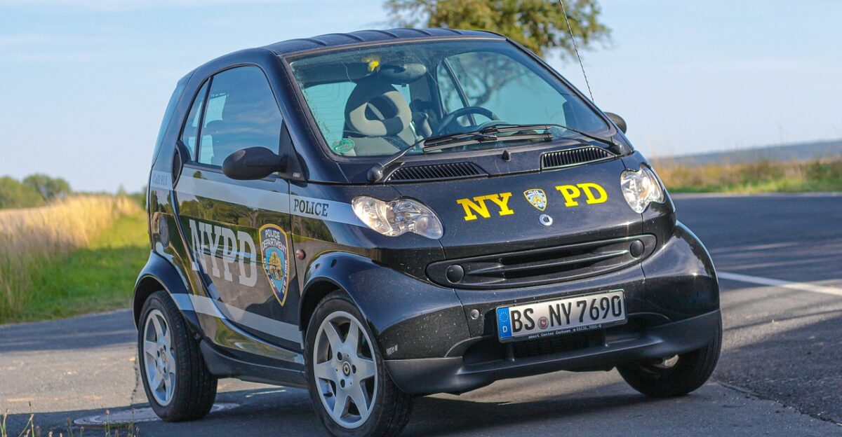 smart nypd new york police department police car patrol car police show car new york vehicle automobile