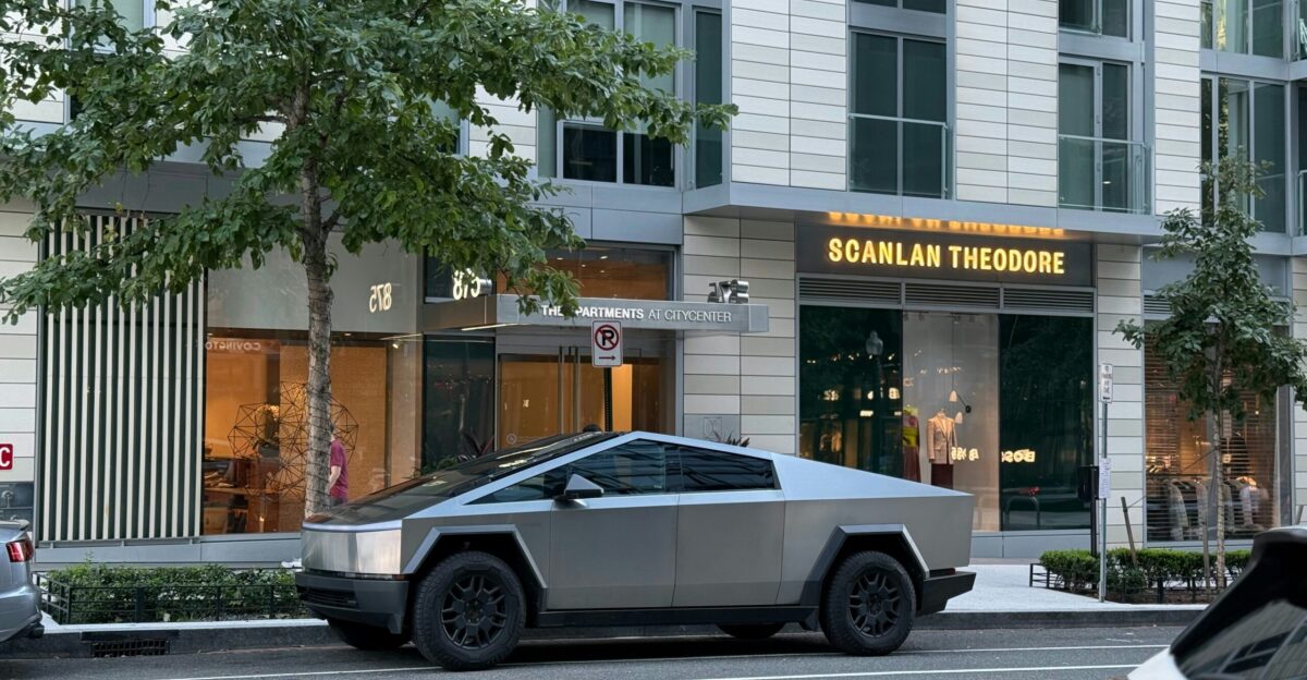 A car is parked on the side of the street